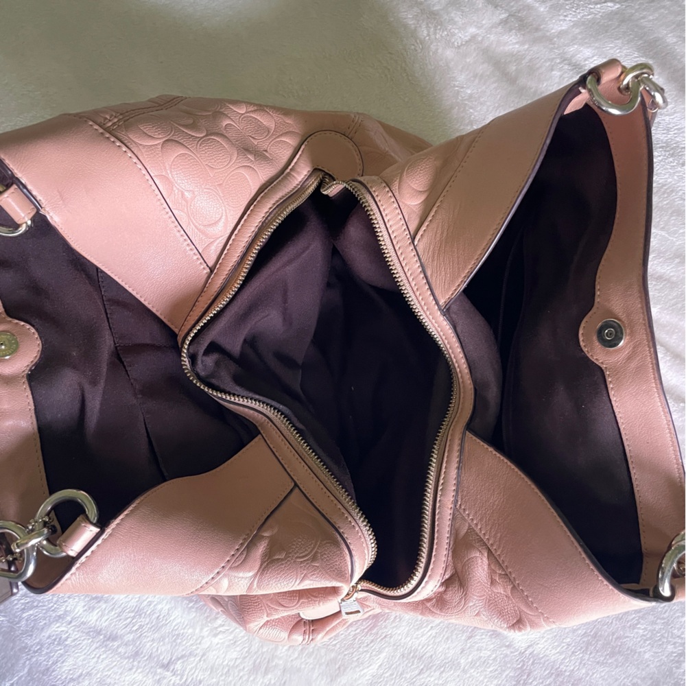 COACH Lexy Shoulder Bag in Nude Pink - Picture 6 of 12